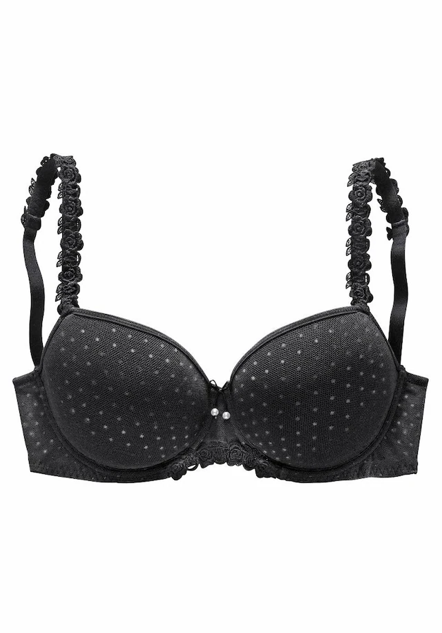 LASCANA Schalen-BH », Dirndl-BH, Bügel-BH« mit verzierten Trägern, Dessous