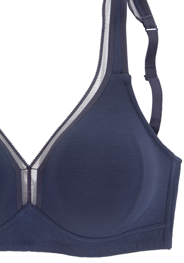 petite fleur by Lascana T-Shirt-BH », BH ohne Bügel, Entlastungs-BH, Baumwoll-BH« Packung, mit breiten Trägern, große Größen, bequemer BH