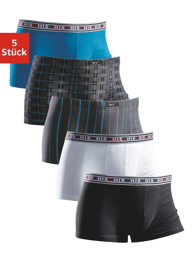 H.I.S Boxer »Boxershorts für Herren« Packung, 5 Stk. aus Baumwoll-Stretch