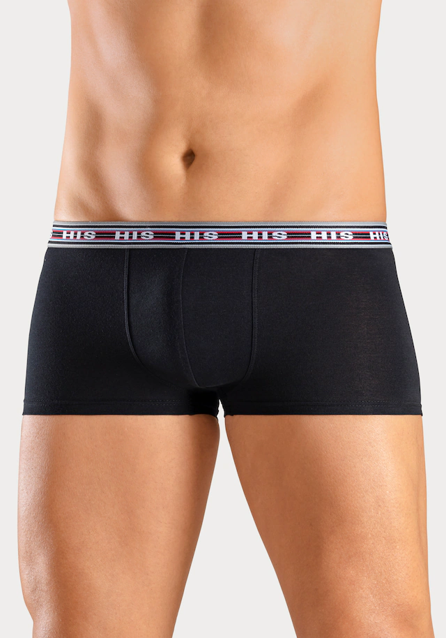 H.I.S Hipster Packung, 5 Stk. knapp sitzende Boxershorts aus Baumwoll-Stretch-Qualität