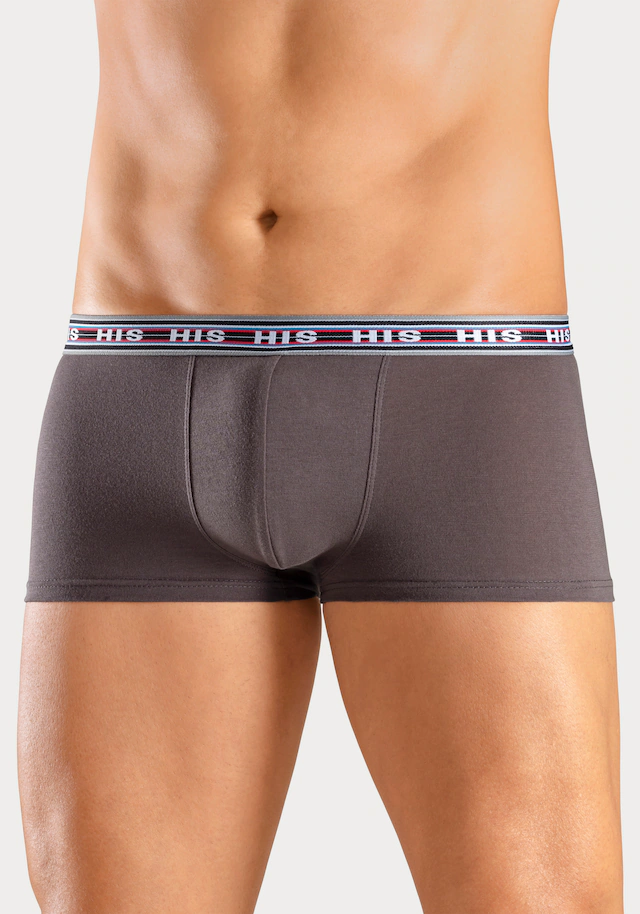 H.I.S Hipster Packung, 5 Stk. knapp sitzende Boxershorts aus Baumwoll-Stretch-Qualität