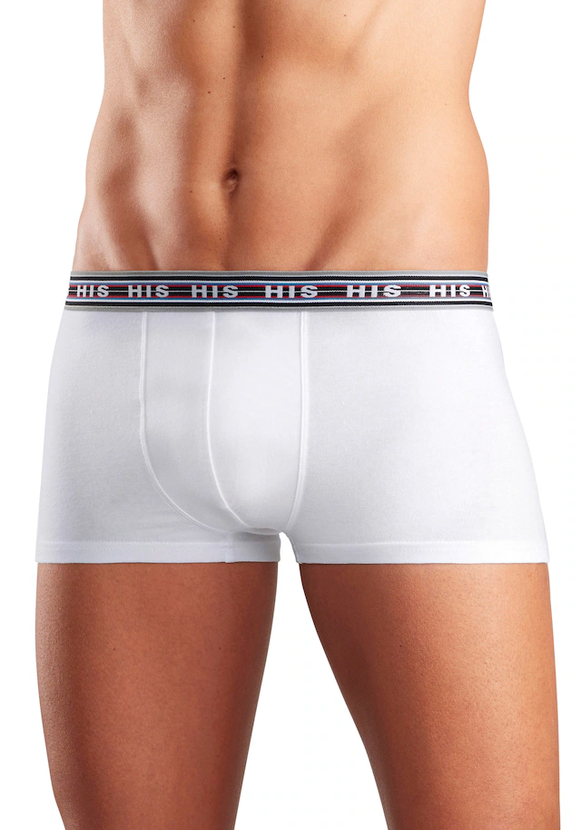 H.I.S Hipster Packung, 5 Stk. knapp sitzende Boxershorts aus Baumwoll-Stretch-Qualität