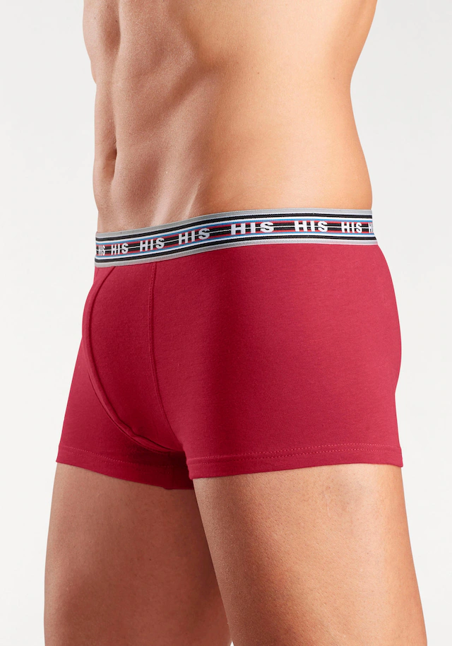 H.I.S Hipster Packung, 5 Stk. knapp sitzende Boxershorts aus Baumwoll-Stretch-Qualität