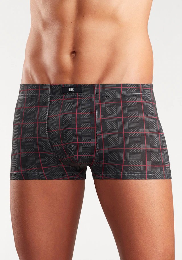 H.I.S Hipster Packung, 5 Stk. knapp sitzende Boxershorts aus Baumwoll-Stretch-Qualität