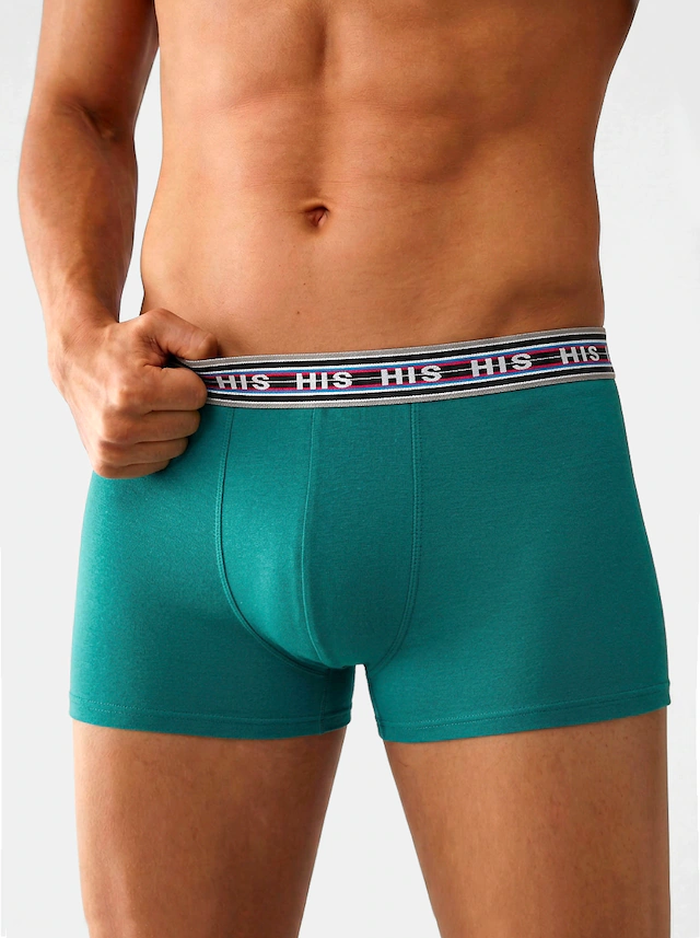 H.I.S Hipster Packung, 5 Stk. knapp sitzende Boxershorts aus Baumwoll-Stretch-Qualität