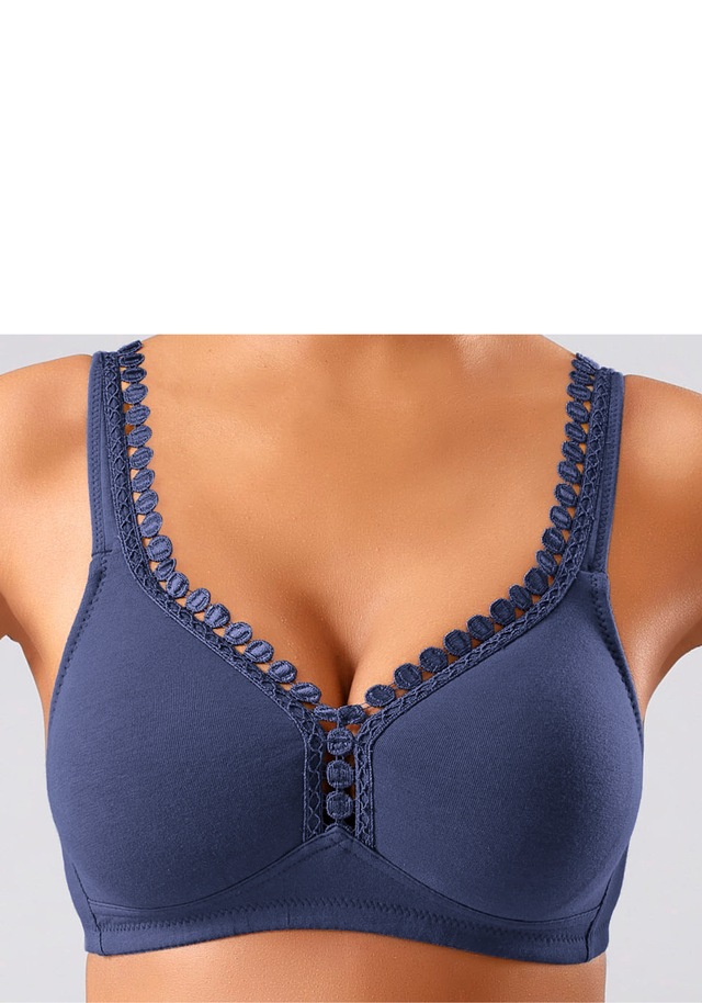 petite fleur by Lascana Soft-BH », BH ohne Bügel, Baumwoll-BH« Packung, große Größen, bequemer BH