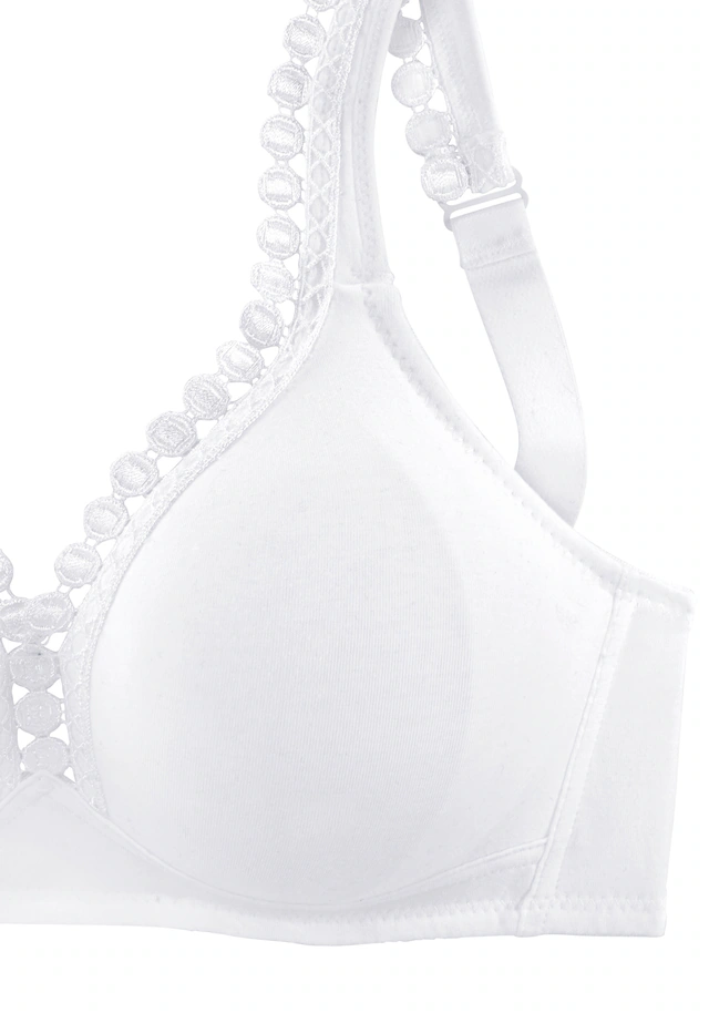 petite fleur by Lascana Soft-BH », BH ohne Bügel, Baumwoll-BH« Packung, große Größen, bequemer BH