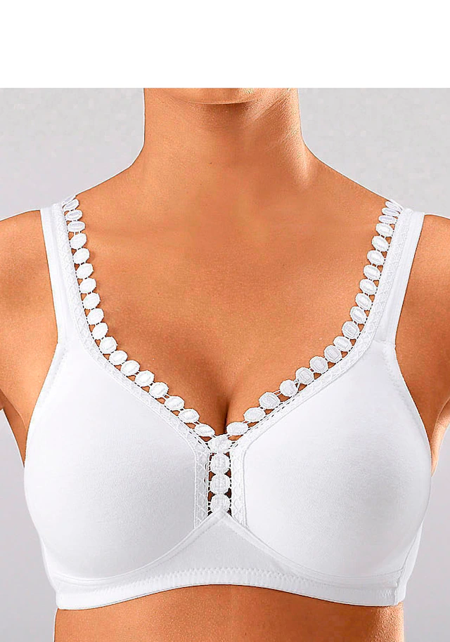 petite fleur by Lascana Soft-BH », BH ohne Bügel, Baumwoll-BH« Packung, große Größen, bequemer BH