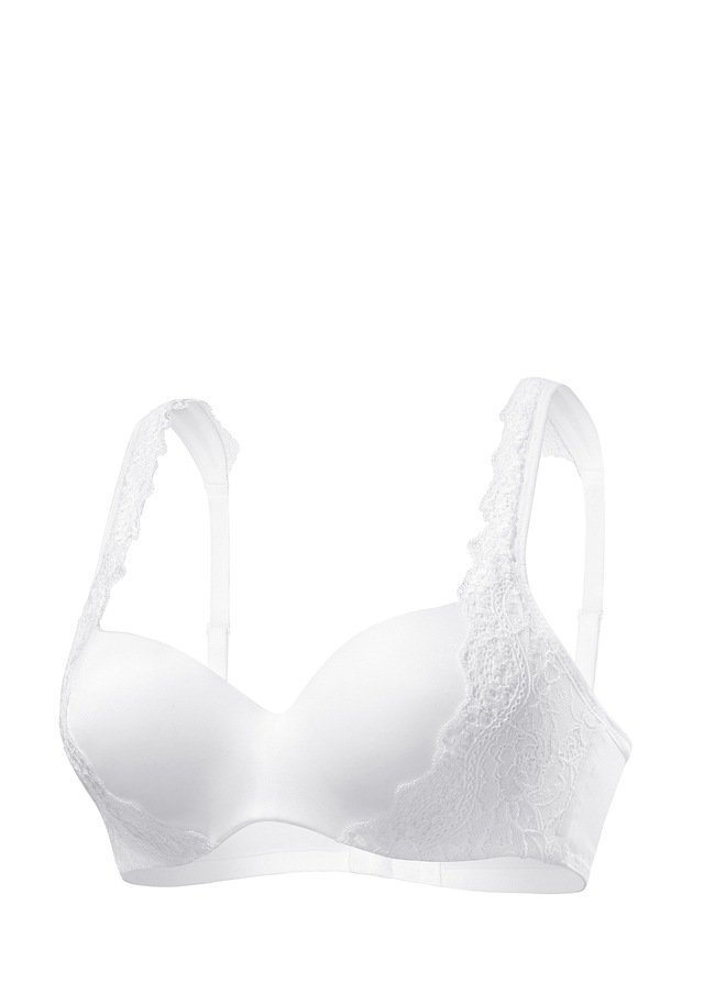 Nuance by Lascana Schalen-BH »Optimizer« mit Bügel und zarter Jacquardspitze, Dessous