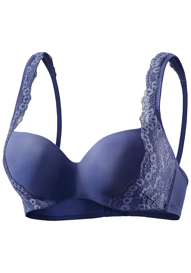 Nuance by Lascana Schalen-BH »Optimizer« mit Bügel und zarter Jacquardspitze, Dessous