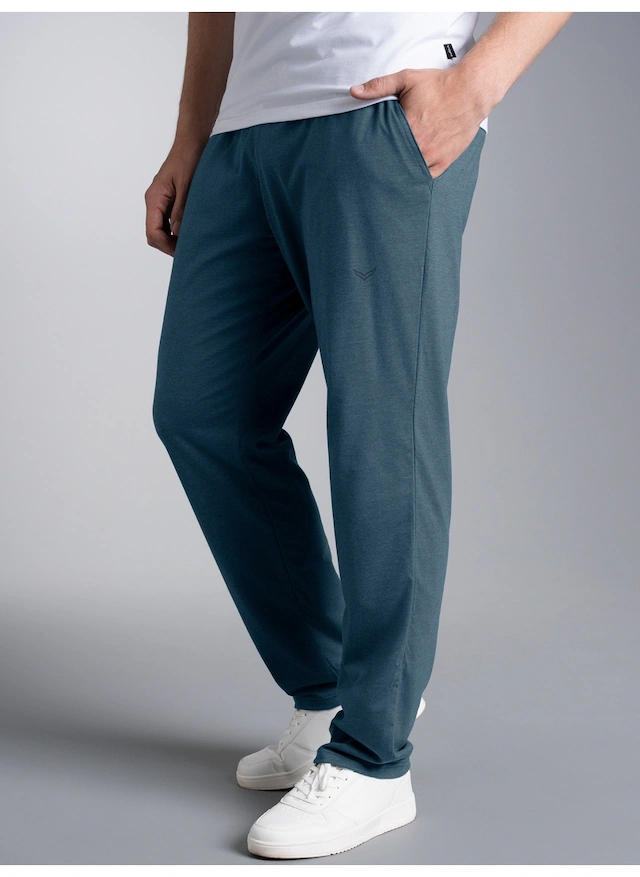 Trigema Jerseyhose »TRIGEMA Hose DELUXE Baumwolle«