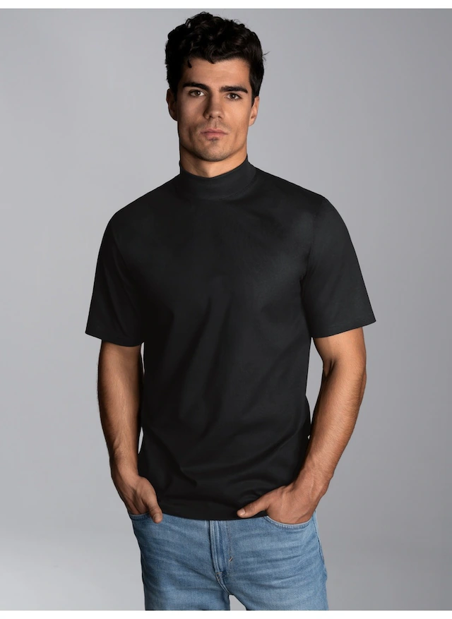 Trigema T-Shirt »TRIGEMA T-Shirt mit Stehkragen« 1 Stk.