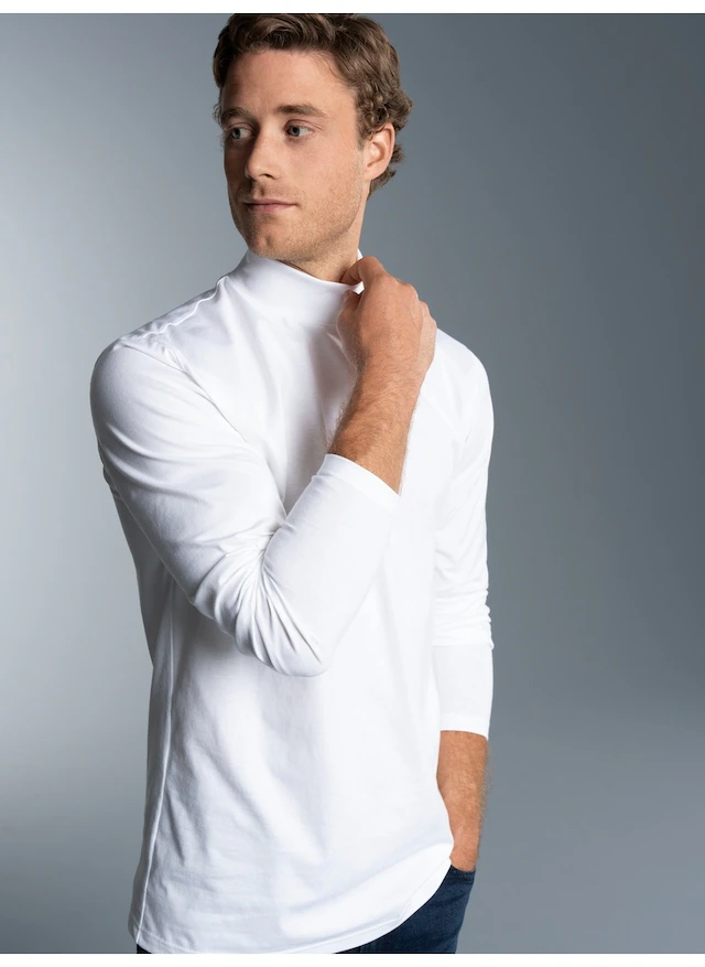 Trigema Longsleeve »TRIGEMA Langarm Shirt mit Stehkragen« 1 Stk.
