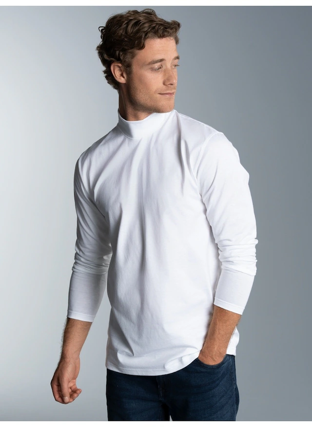 Trigema Longsleeve »TRIGEMA Langarm Shirt mit Stehkragen« 1 Stk.