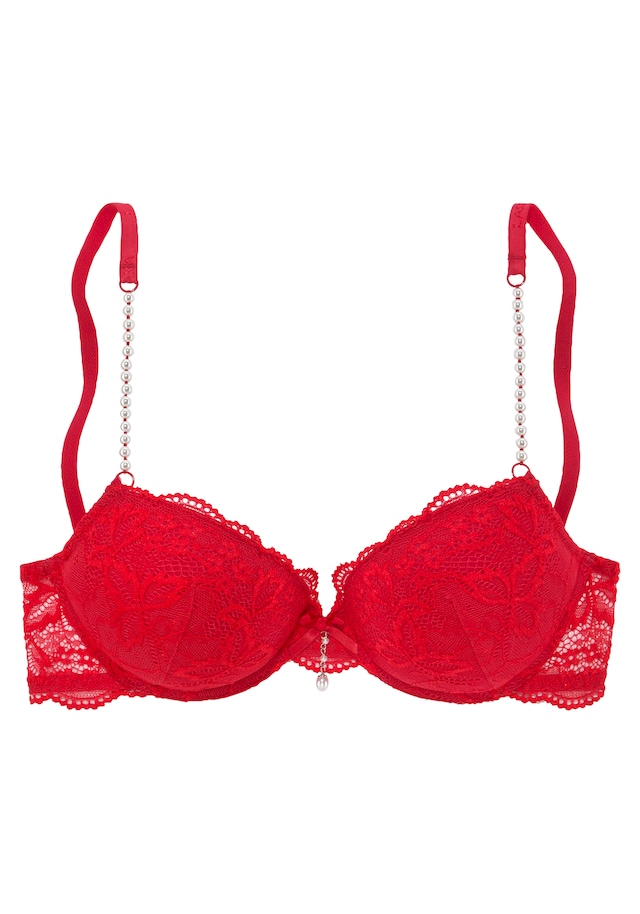 LASCANA Push-up-BH mit femininen Perlendetails, sexy Dessous