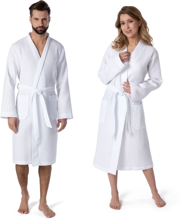 Möve Kimono »Homewear, ideal für Sauna & Spa, Hotelbademantel, Morgenmantel« 1 Stk. Piquée-Oberfläche
