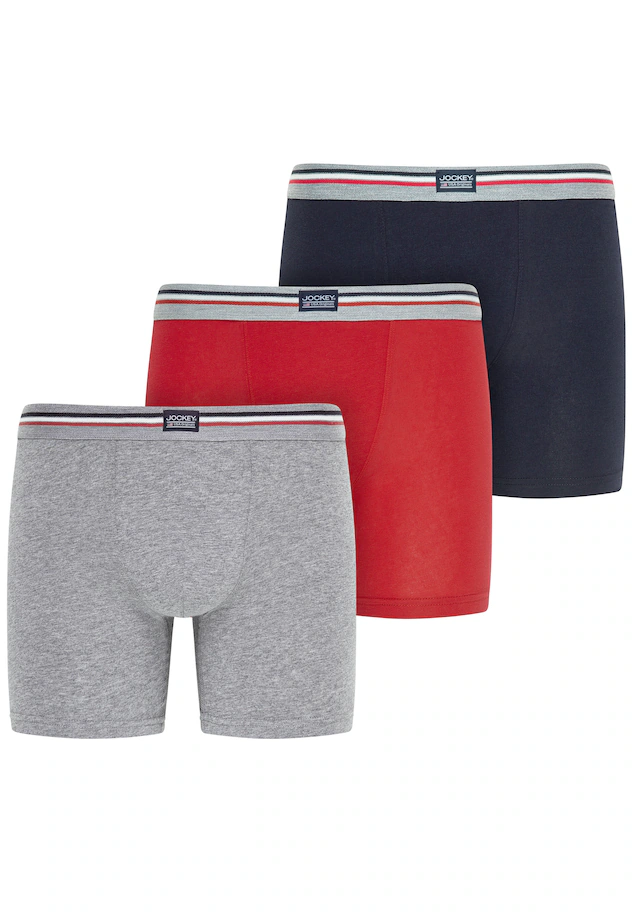 Jockey Trunk »Cotton Stretch« Mittlere Bundhöhe, längeres Bein, Logobund