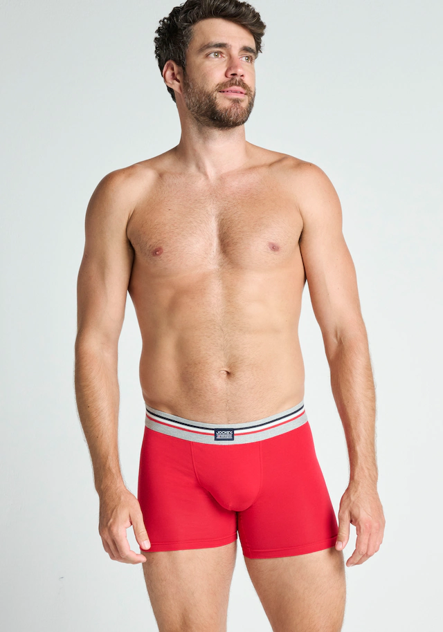 Jockey Trunk »Cotton Stretch« Mittlere Bundhöhe, längeres Bein, Logobund