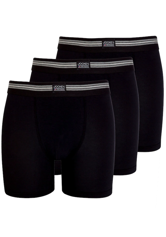 Jockey Trunk »Cotton Stretch« Mittlere Bundhöhe, längeres Bein, Logobund