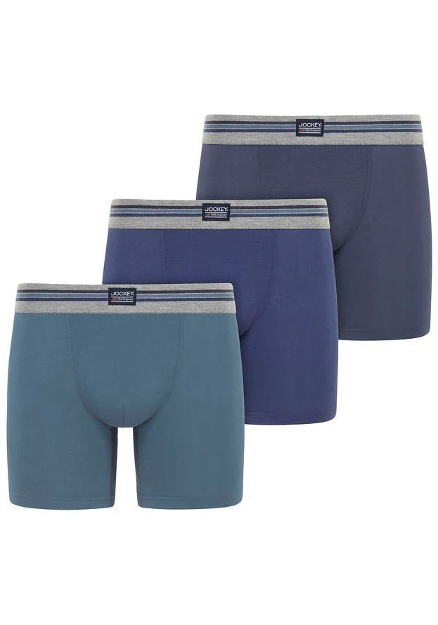 Jockey Trunk »Cotton Stretch« Mittlere Bundhöhe, längeres Bein, Logobund