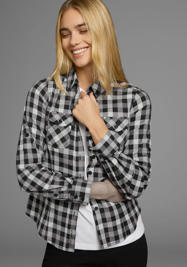 Arizona Karobluse Lässiger-Holzfäller-Look