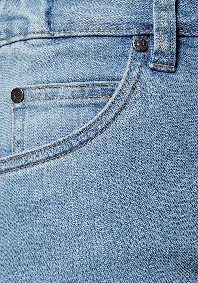 Arizona Bootcut-Jeans »Bund mit seitlichem Gummizugeinsatz« hohe Leibhöhe, Bootcut, mit Stretch, klassischer 5-Pocket-Style