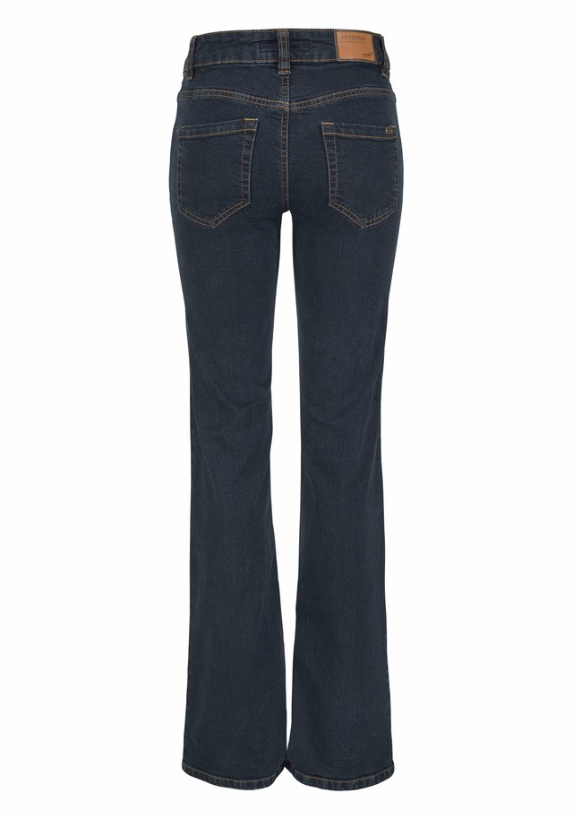 Arizona Bootcut-Jeans »Bund mit seitlichem Gummizugeinsatz« hohe Leibhöhe, Bootcut, mit Stretch, klassischer 5-Pocket-Style