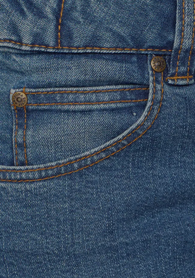 Arizona Bootcut-Jeans »Bund mit seitlichem Gummizugeinsatz« hohe Leibhöhe, Bootcut, mit Stretch, klassischer 5-Pocket-Style