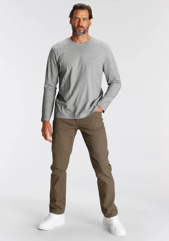 Man's World Dehnbund-Hose Stretch - bequem mit seitlichem Gummizug