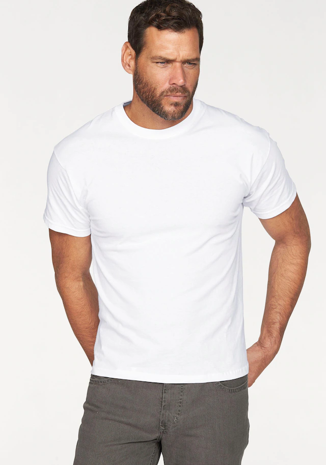 Fruit of the Loom T-Shirt », sechs Stück in unterschiedlicher Farbkomination« Packung, 6er-Pack, 6 Stk. mit Rundhalsausschnitt