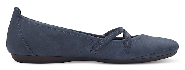 Tamaris Ballerina »Caterina« Flats, Festtagsmode, Slipper mit Gummizugriemchen
