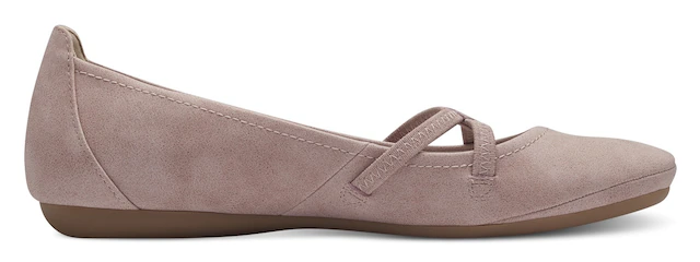 Tamaris Ballerina »Caterina« Flats, Festtagsmode, Slipper mit Gummizugriemchen