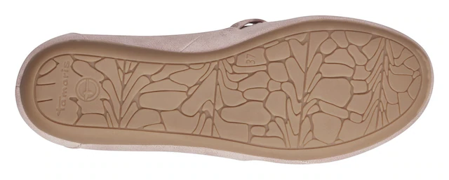 Tamaris Ballerina »Caterina« Flats, Festtagsmode, Slipper mit Gummizugriemchen