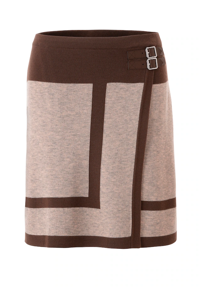 Aniston CASUAL Wickelrock mit seitlichen Schnallen verziert