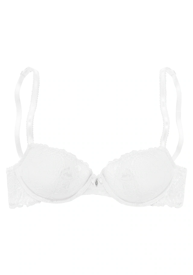 LASCANA Push-up-BH », BH mit Bügel, Spitzen-BH« mit herausnehmbaren Kissen, sexy Dessous