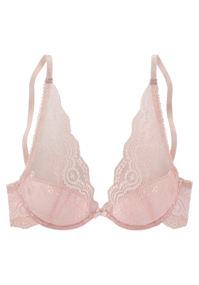 LASCANA Triangel-BH », BH mit Bügel. Spitzen-BH« im High-Apex-Design, Dessous