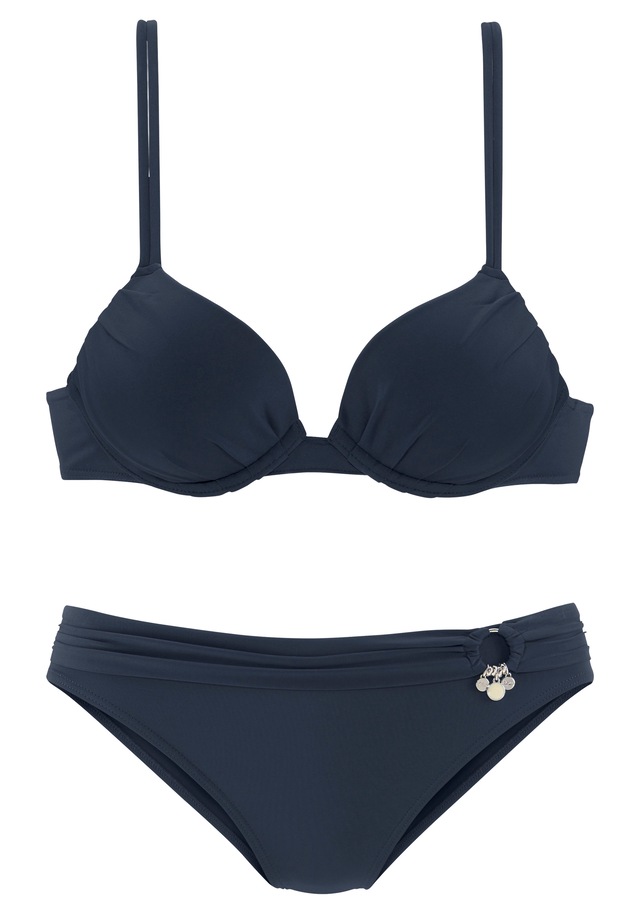 s.Oliver Push-Up-Bikini mit Zierring an der Hose