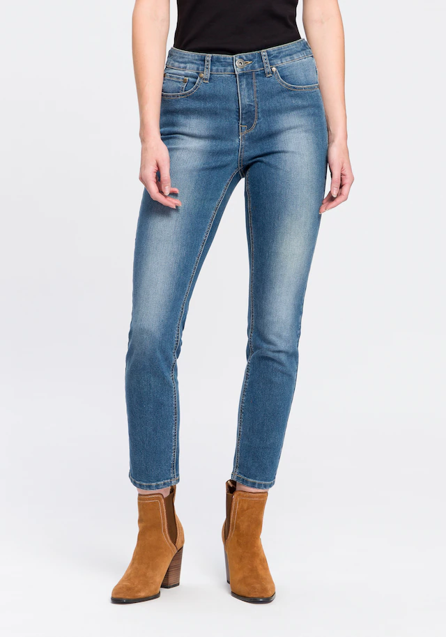 Arizona 7/8-Jeans »Shaping« eng anliegend, Röhrenjeans, High-Waist, 7/8-Länge