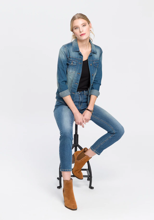 Arizona 7/8-Jeans »Shaping« eng anliegend, Röhrenjeans, High-Waist, 7/8-Länge