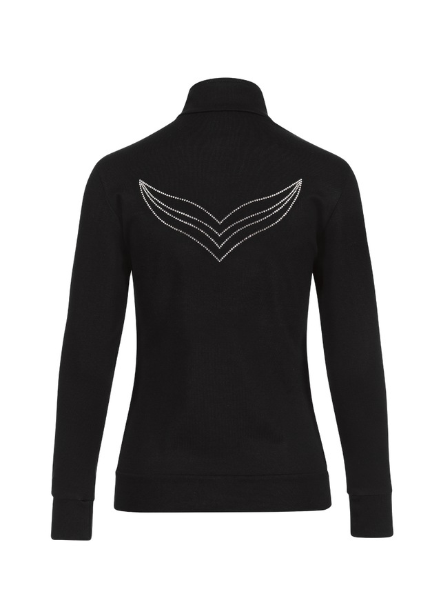 Trigema Sweatjacke »TRIGEMA Jacke mit Kristallsteinen« 1 Stk.