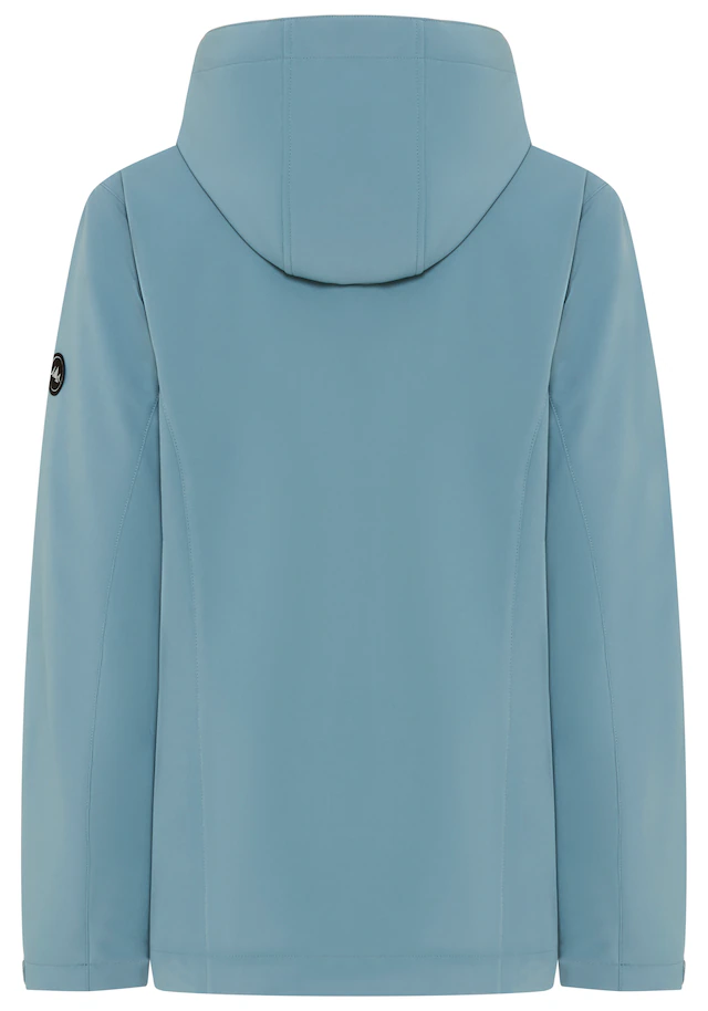 Polarino Softshelljacke mit Kapuze für den Übergang, aus Softshell, wasserabweisend, winddicht