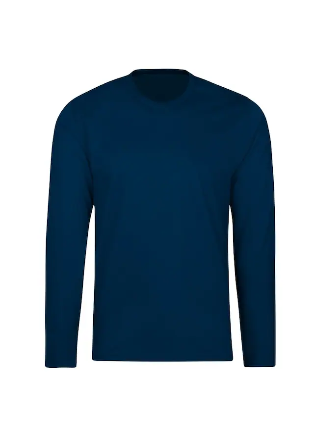 Trigema T-Shirt »TRIGEMA Langarmshirt aus 100% Baumwolle« 1 Stk.