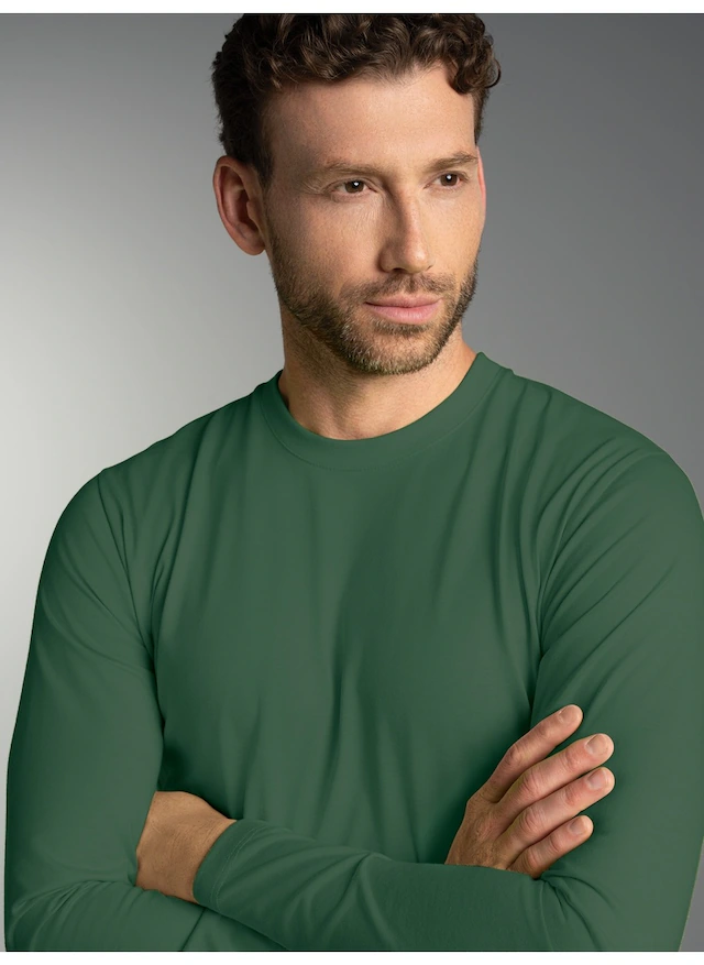 Trigema T-Shirt »TRIGEMA Langarmshirt aus 100% Baumwolle« 1 Stk.