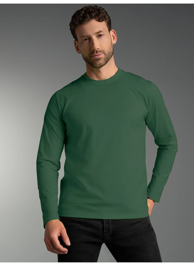 Trigema T-Shirt »TRIGEMA Langarmshirt aus 100% Baumwolle« 1 Stk.