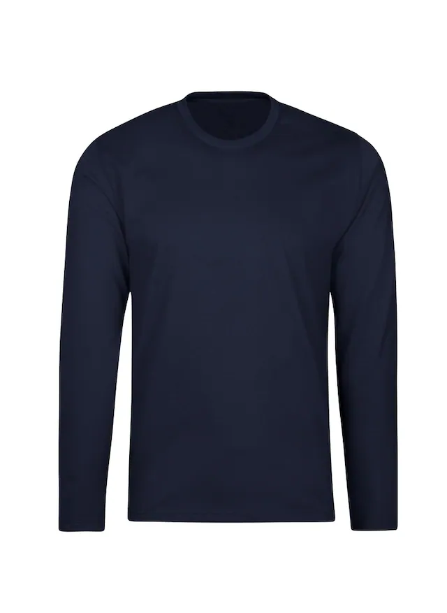 Trigema T-Shirt »TRIGEMA Langarmshirt aus 100% Baumwolle« 1 Stk.
