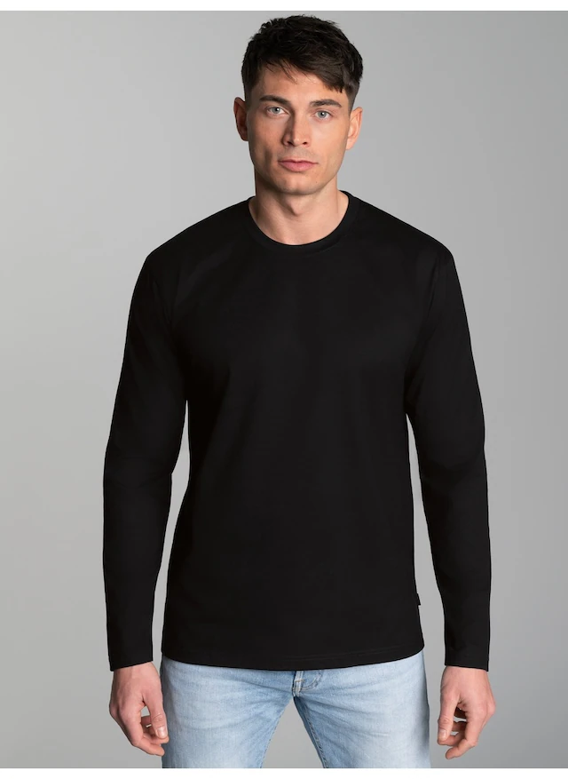Trigema T-Shirt »TRIGEMA Langarmshirt aus 100% Baumwolle« 1 Stk.