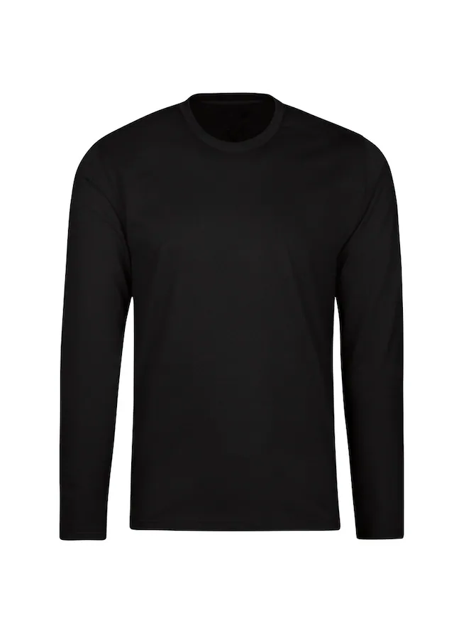 Trigema T-Shirt »TRIGEMA Langarmshirt aus 100% Baumwolle« 1 Stk.