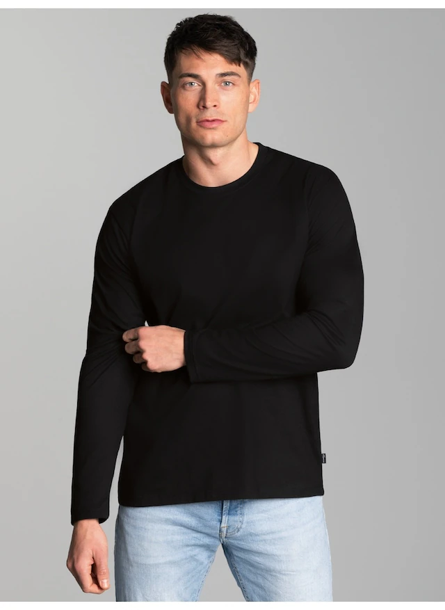 Trigema T-Shirt »TRIGEMA Langarmshirt aus 100% Baumwolle« 1 Stk.