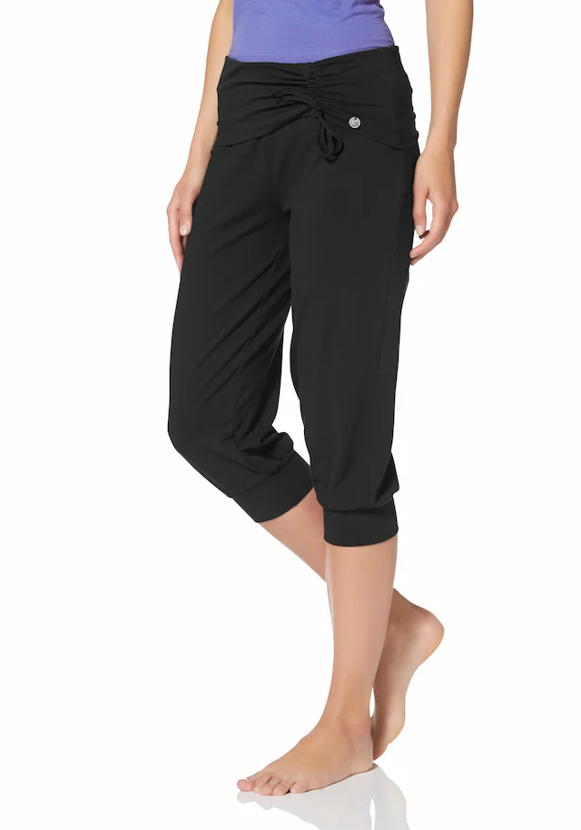 Ocean Sportswear Yogahose »Soulwear - 3/4 Yoga Pants« Komfortabler Umschlagbund mit seitlicher Raffung