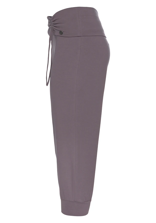 Ocean Sportswear Yogahose »Soulwear - 3/4 Yoga Pants« Komfortabler Umschlagbund mit seitlicher Raffung